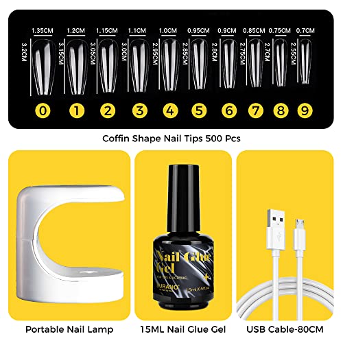 BURANO Consigli per Unghie & colla Gel Kit Unghie