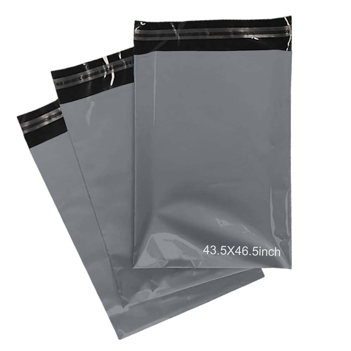 Packy Grey Packy® 10 Mailing Bags 43.5" X 46.5" (110.5 X 118Cm) Extra Large Parcel Postage Bags Self-Sealing Tear-Proof Mailer Envelopes Postal Mailers For Shipping Purpose
