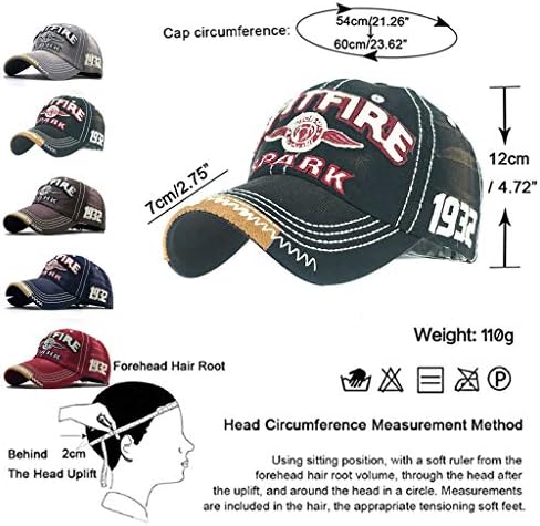 CheChury Distressed Baseball Cap for Mens Vintage Trucker Hat Men Cotton Embroidered Snapback Casual Baseball Cap Unisex