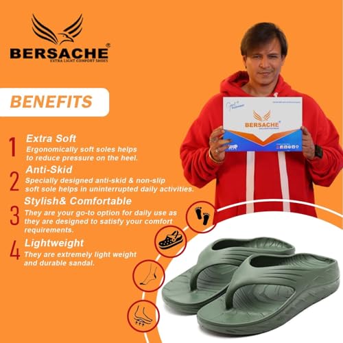 Image of BERSACHE Extra Soft Classic Casual with Regular wear with Ultra Soft & Flexibility Technology Slipper for Men's & Boy's