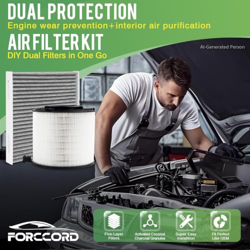 Image of Cabin & Engine Air Filter Combo for Audi Q5 2018-2025, Q5 Sportback 2021-25