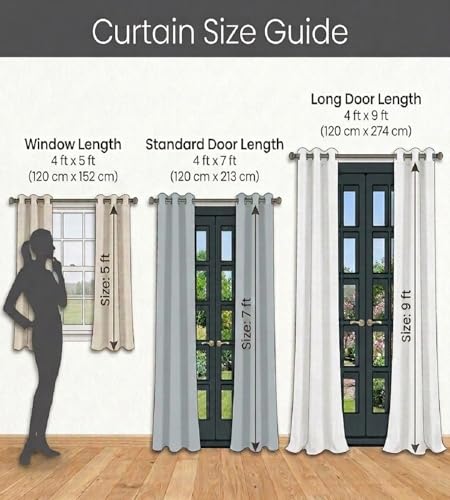 Image of Homefab India Pack of 1 Jacquard Room Darkening Modern Jute Curtain - 5 feet, Window, Brown
