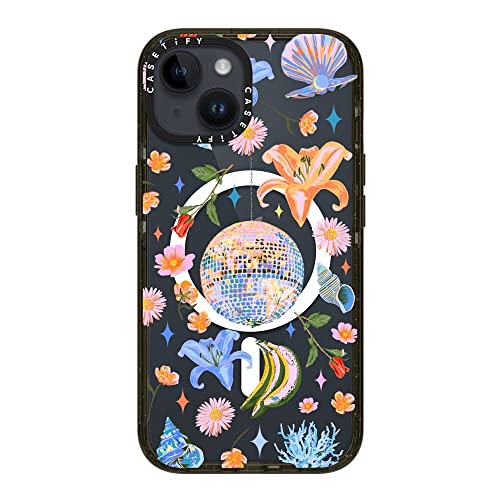 Coque iPhone 14 MagSafe Casetify Disco Magic Noir