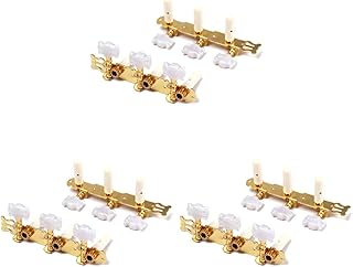 Grover Tuners 3pcs A- Tuning Keys Pegs Tuners Heads Acoustic Assembly Tuner Knobs Instrument Electric Classical Peg Replacement Folk Machine Guitar For Head Gold V Guitar