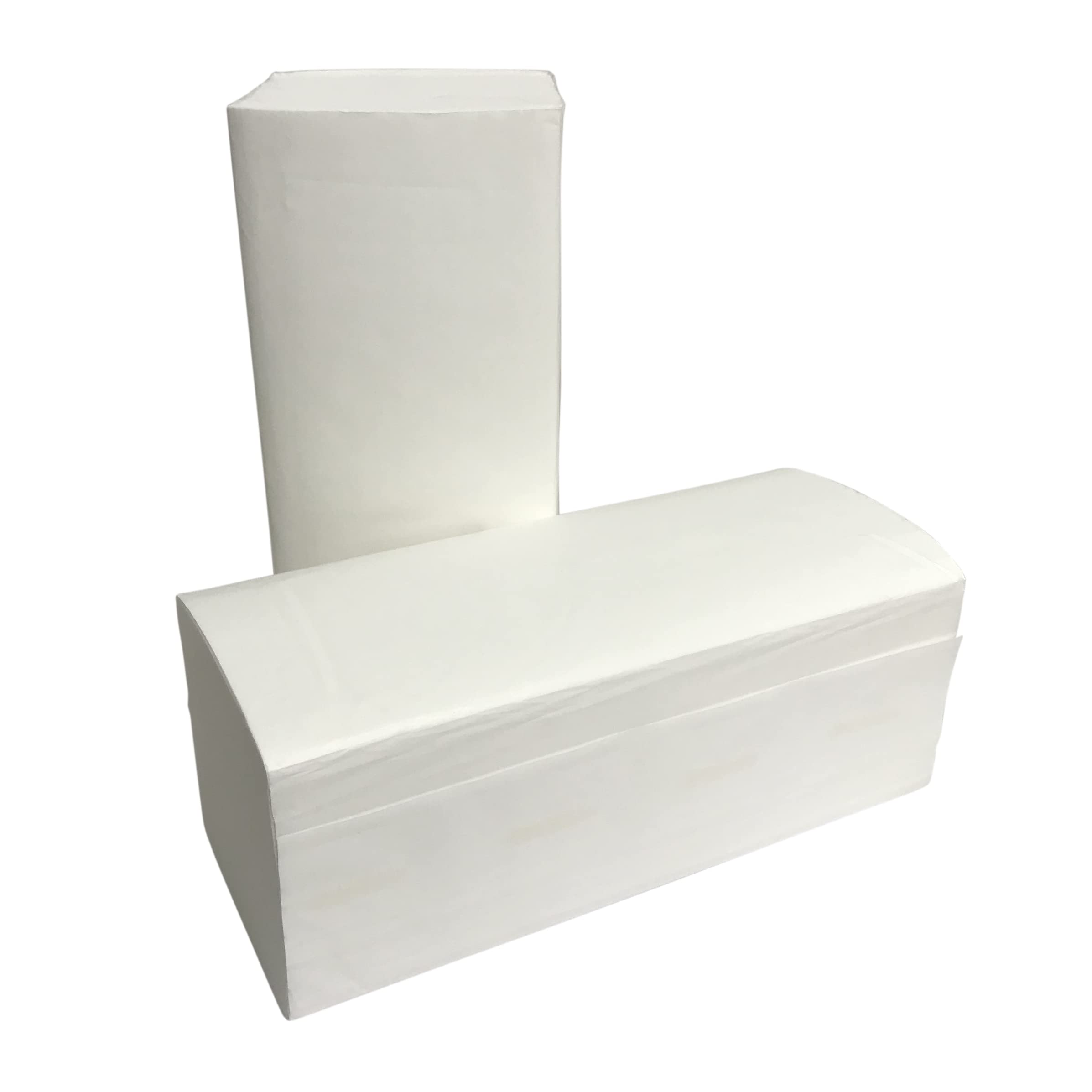 BOVE Lot de 3200 serviettes en papier pliées en V, 24 x 21 cm, double épaisseur, blanc éclatant, 20 paquets de 160 serviettes en papier, gaufré (8204000) – Serviettes pliantes absorbantes