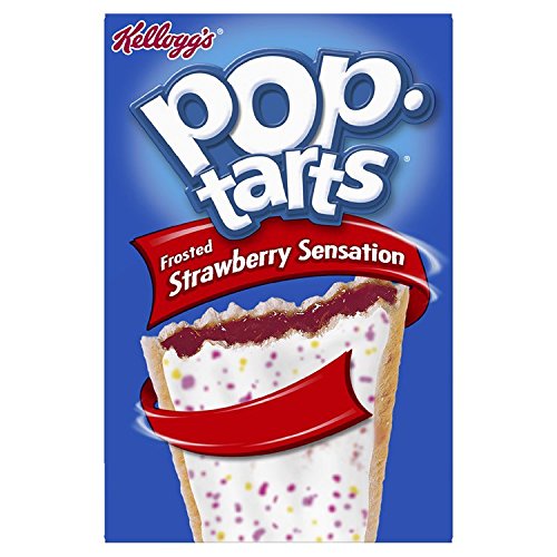 Kelloggs Pop Tarts Frosted Strawberry Sensation, 8 x 50g