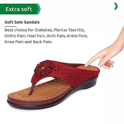 Image of ORTHO JOY Fancy doctor slippers | Soft chappal for women | Comfortable Footwear for women