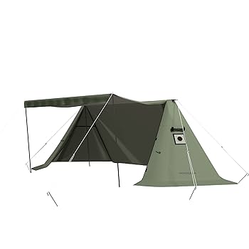 ソロキャンプ　パップテント Amazon | DOKICAMP パップテント 軍幕 収納コンパクト ソロ