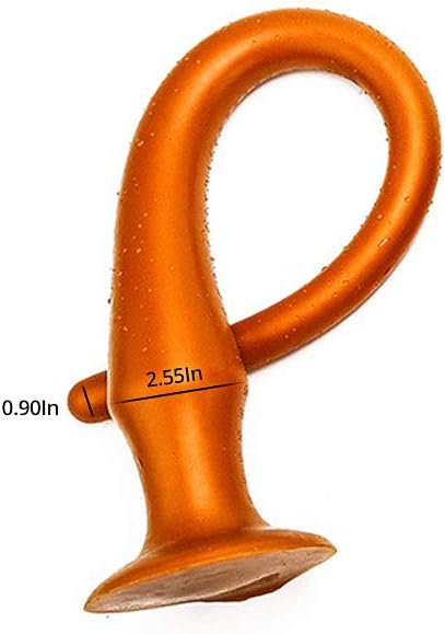 Super Long Anal Plug Dildo, Flexible Liquid Silicone Butt Plug Massage Stimulation for Men and Women Sex Factory (X-Large)