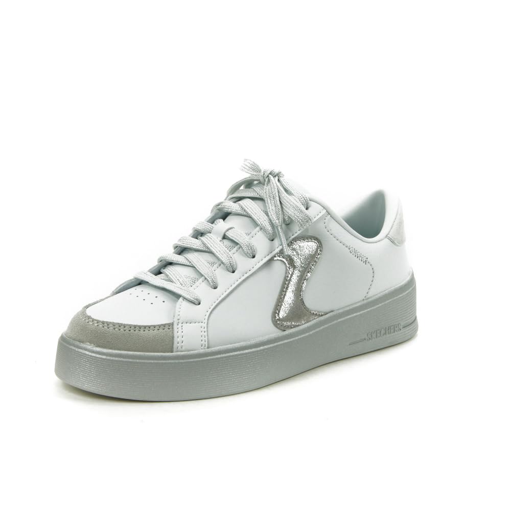 Skechers Womens HILAND Quite Chic Sneaker, White, 5.5 UK