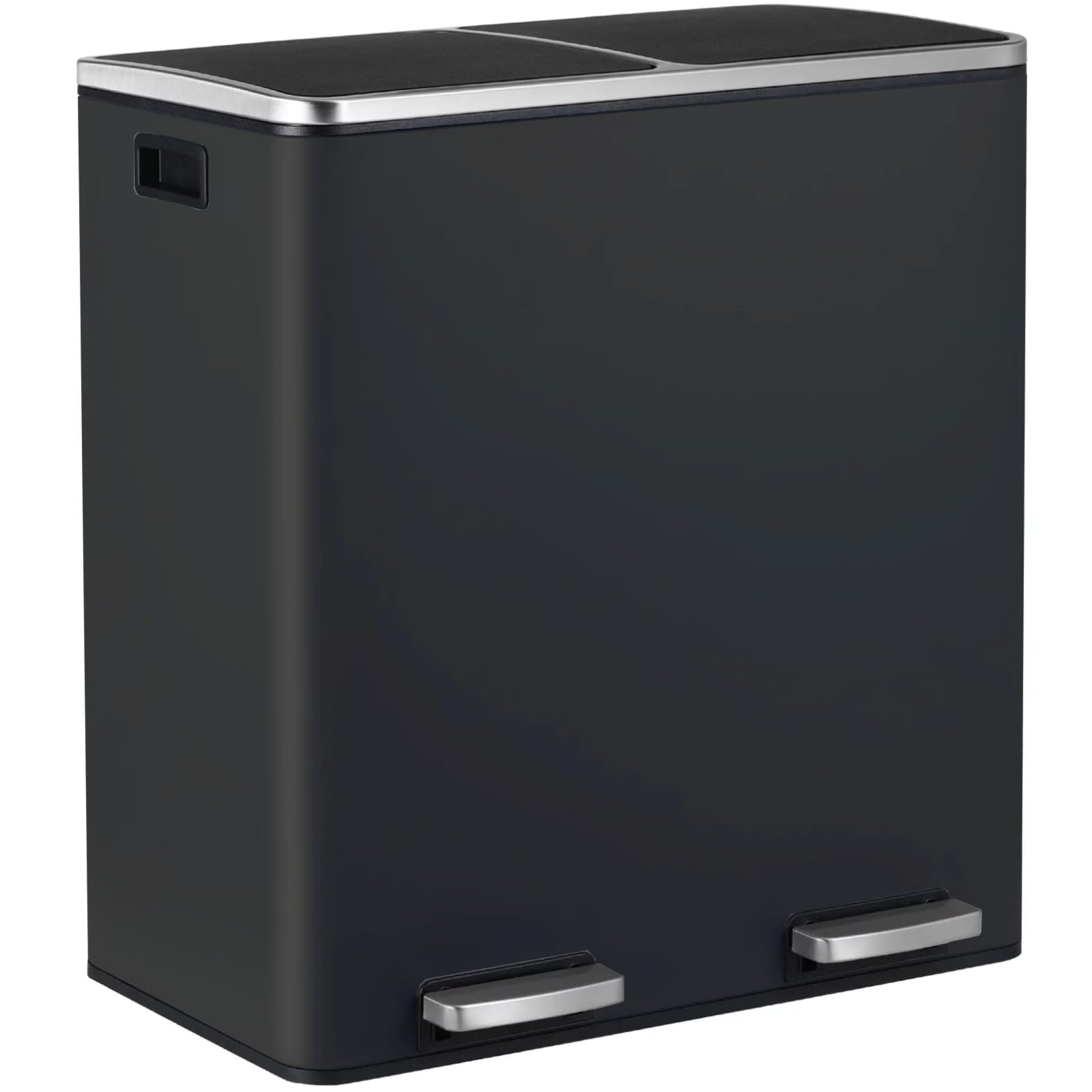 Double Compartment Bin 2 x 30 L, Soft Close Lid, Pedals