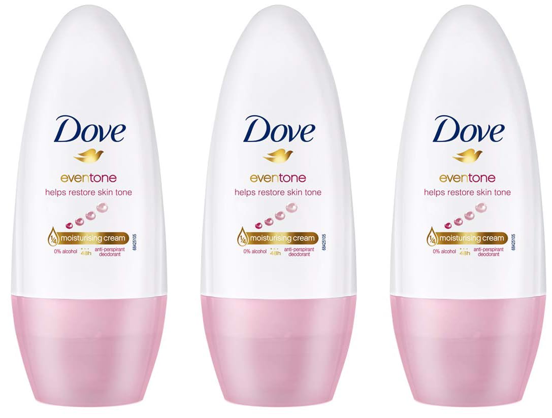 Dove Eventone Deodorant Roll On For Women, Antiperspirant Underarm Roll On Removes Odour, Keeps Skin Fresh & Clean, Alcohol Free, Paraben Free, 50 ml (Pack of 3)-image-23