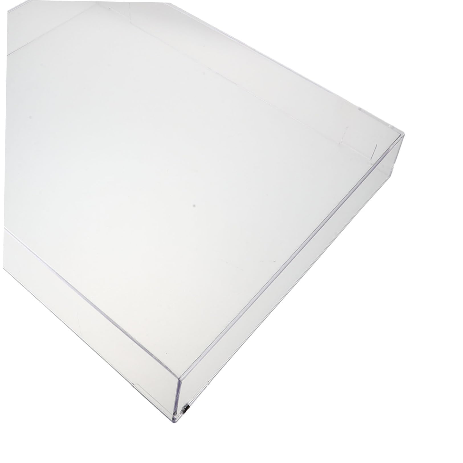 Protezione antipolvere in acrilico trasparente per - Coperchio rettangolare per dispositivi audio domestici 16,2x13,2x2,4 pollici