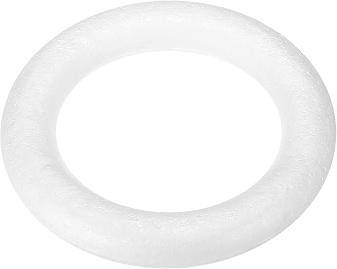 Amazon MECCANIXITY 3 8 Inch Foam Wreath Forms Round Craft Rings 