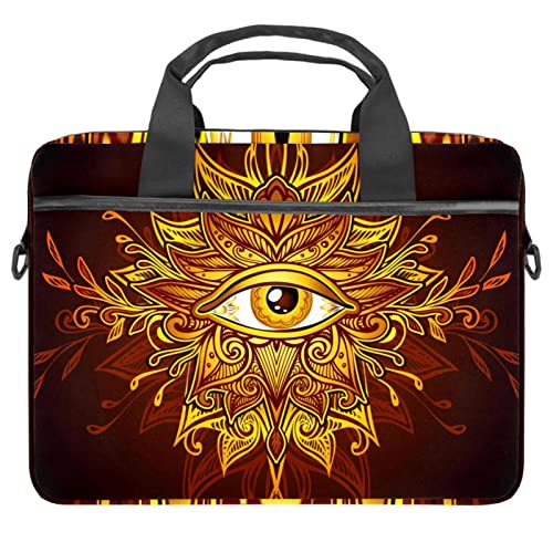 Sacoche ordinateur 13.3 pouces jaune sac bandoulière PC portable 14.5