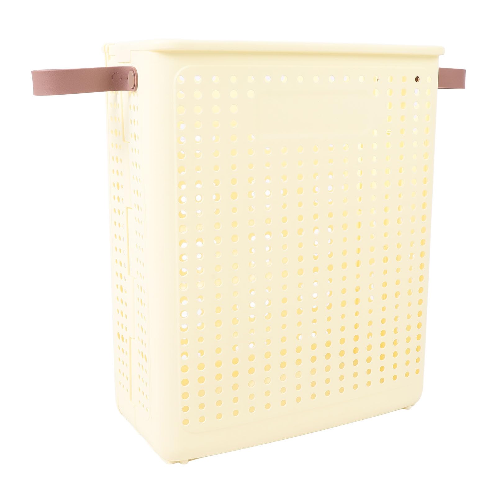Cesto Portabiancheria Sottile, Cesto Portabiancheria Pieghevole Salvaspazio in Plastica PP per Spazi Stretti Nell'angolo del Bagno (Niente ruote)
