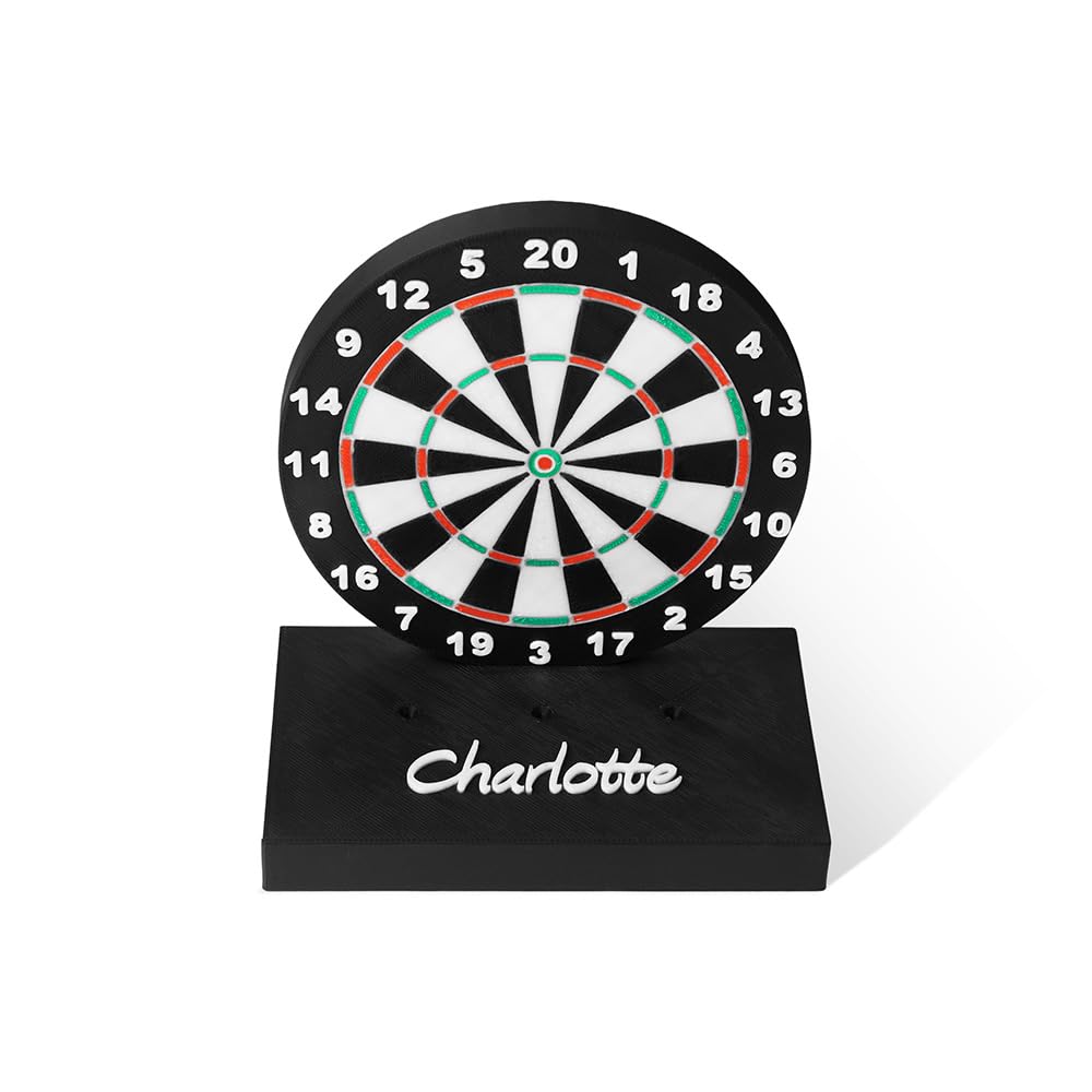 Custom 3D Printed Dart Holder, Personalized Text Dartboard Design Dart Holder with Base Gift for Dart Lover