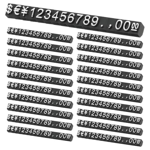 PATIKIL 20�Z�b�g �l�i�\���L���[�u �����\�Ȓl�i�^�O�X�^���h ���O���\�Ȕԍ��E�������x���X�^���h �h���u���b�N�L�b�g ��Ώ����X�p�f�B�X�v���C�T�C�� �� �V���o�[ M