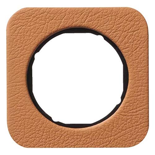 Preisvergleich Produktbild Hager Rahmen 1 Element R1 braunes Leder / schwarz