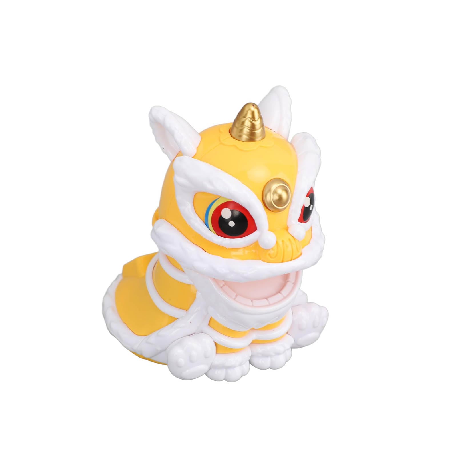 Lerpwige Lucky Lions Dance Solar Car Decoration Traditional Festival Dashboards Ornament Easy Installation for Home and Vehicle Car Dashboards Decoration