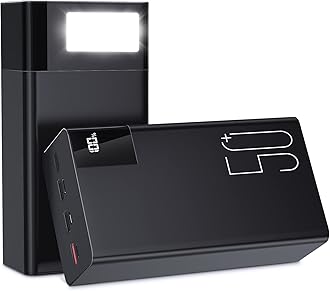 Power Bank 50000mAh Portable Charger: 22.5 W Fast Charging External Battery - Powerbank with LED Flashlight and Large Capacity