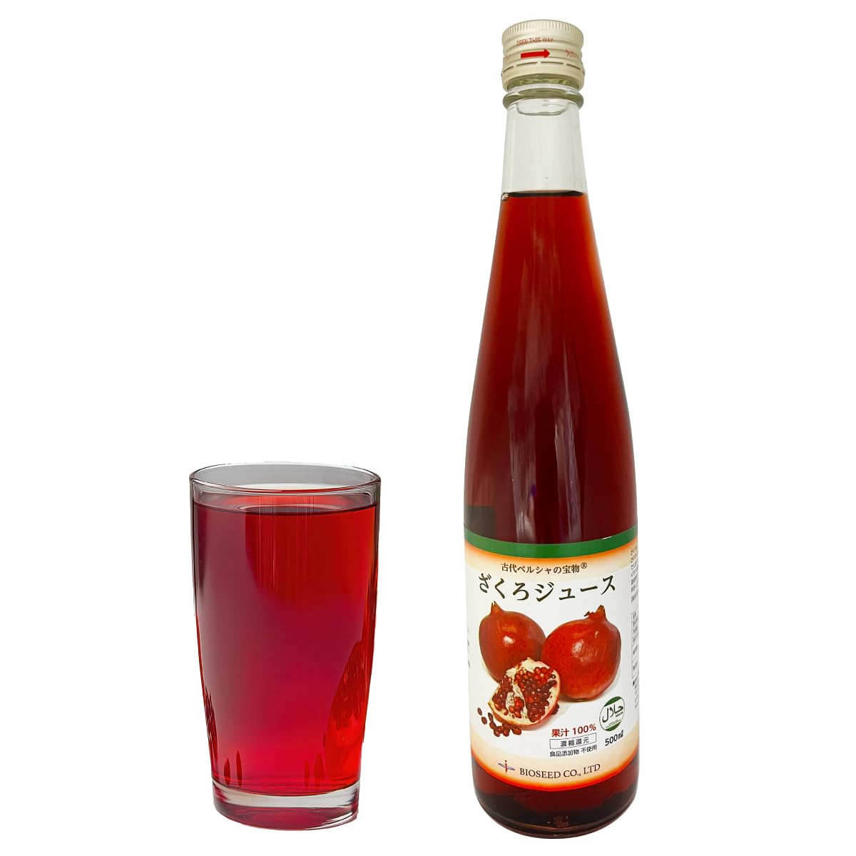 Amazon.co.jp: Pomegranate Juice, 100%, 16.9 fl oz (500 ml