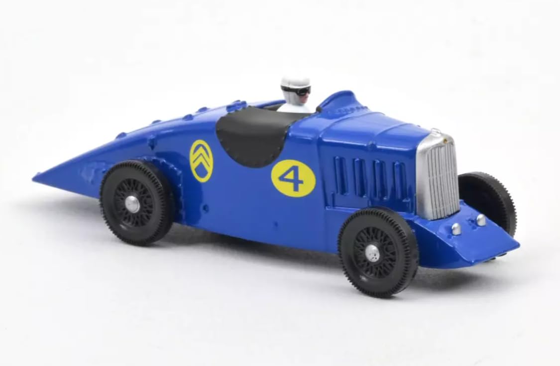 OPO 10 - Model car compatible with Citroën Petite Rosalie des Records n°4 Blue 1933 scale 1:64 3 inches 7.5cm Norev - n°4 191097