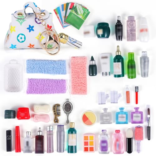 62 Pcs Miniature 1: 12 Scale Dollhouse Decoration Accessories Include...