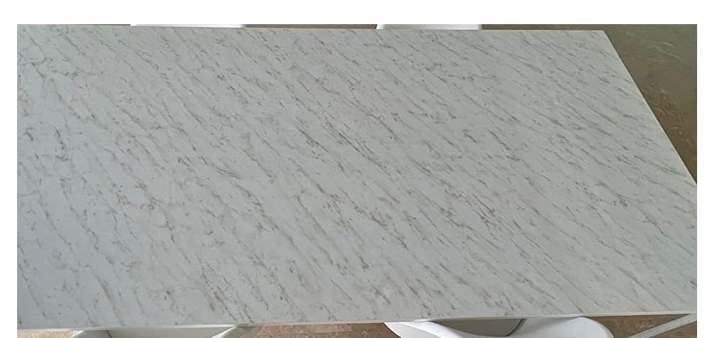 DG DEXAGLOBAL Rectangular 18mm Plywood (Tables Top Only, 1 x 2 ft) White/Marble White/Black