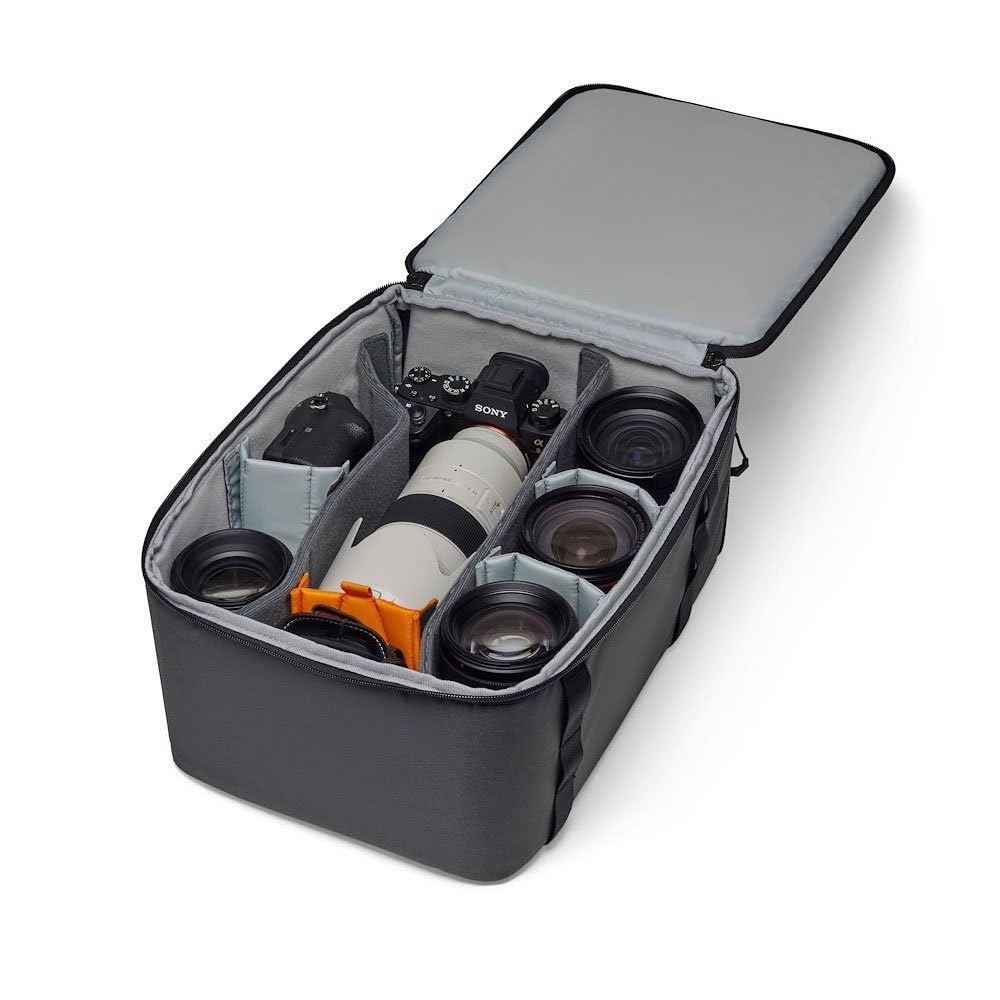 Lowepro GearUp PRO Camera Box XXL II, Custodia Rigida per Fotocamere Mirrorless e Reflex, Custodia con Divisori Regolabili per Zaino Fotografico, Borsa per Fotocamera