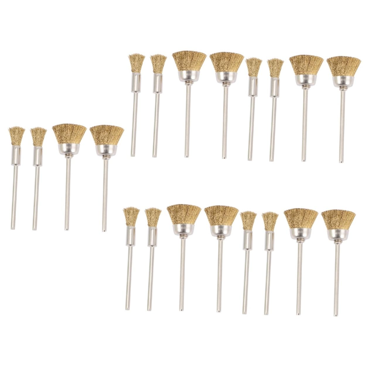 Healeved 20pezzi Spazzola Rame Per Pulizia Punta Trapano Per Unghie Strumenti Di Pulizia Per Nail Art Professionale Per Manicure e Pedicure