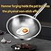 STEHEMO Titanium Hammered Pro Cookware 3 Piece Set, Pan & Soup Pot And Wok with Steamer, Nonstick No-Coat Technology, Ultra-Durable, Even Heating Frying Pans, Compatible with All Cooktops,3 piece set