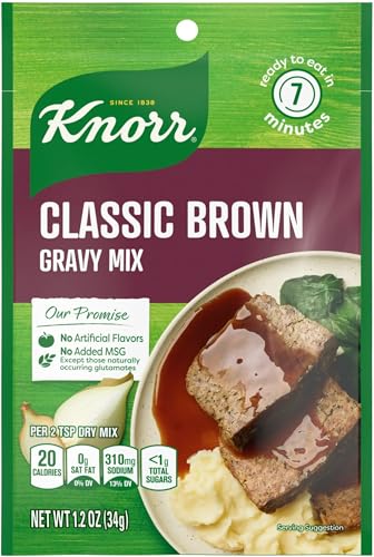 Knorr Gravy Classics, Classic Brown Gravy Mix, 1.2 Oz (Pack 6)