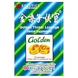 2016 New Package: Golden Throat Lozenge Cough Drops (Jinsangzi Houpian) - 12 Lozenges (Pack of 1)