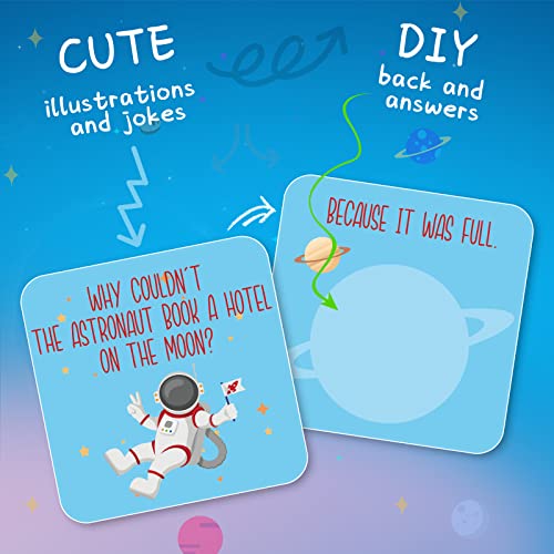 Image of Pajean 80 Joke Cards for Lunchbox Kids Cute Lunchbox Notes Inspirational and Motivational Positive Affirmations Puns Cards for Teacher Kids Student Picnics Party Mini Notes Postcards (Classic Style)
