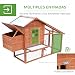 Pawhut Gallinero Corral de Madera para Exteriores Jaula para Gallinas Pollos con...