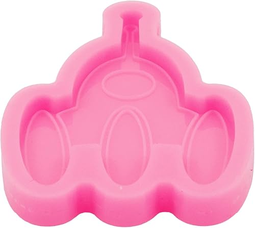 Miniatura 5 de Molde de silicona de resina con forma de cohete molde de carrete de insignia de resina epoxi para hacer joyas y colgantes agarre de teléfono y