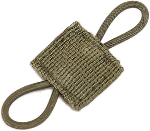 Miniatura 10 de 15 piezas de soporte táctico para engranajes con clip Molle Web elástico de cincha retenedor de cinta de encuadernación con hebilla chalecos para