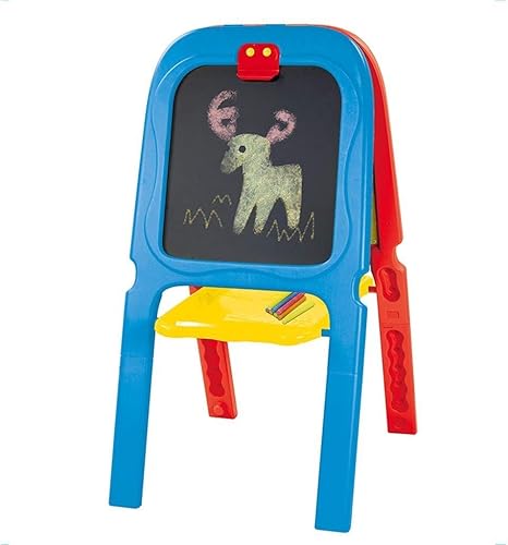 Miniatura 3 de LUKEO - Pizarra ajustable de pie y tablero magnético de borrado en seco, juego de dibujo, suministros de arte, accesorios de aprendizaje para niños