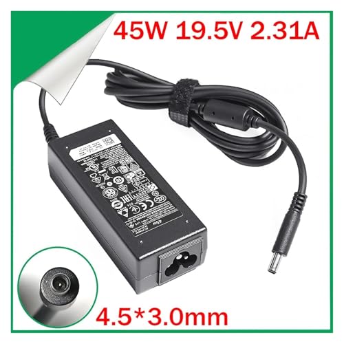 Cargador de portátil 45W para teletrabajo y viajes conector azul fino 4.5mm de 19.5V AU 3