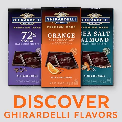 GHIRARDELLI INTENSE DARK Blood Orange Chocolate Bars, 3.5 oz Bar (Pack of 12) – Rich Dark Chocolate with Zesty Citrus - image 2