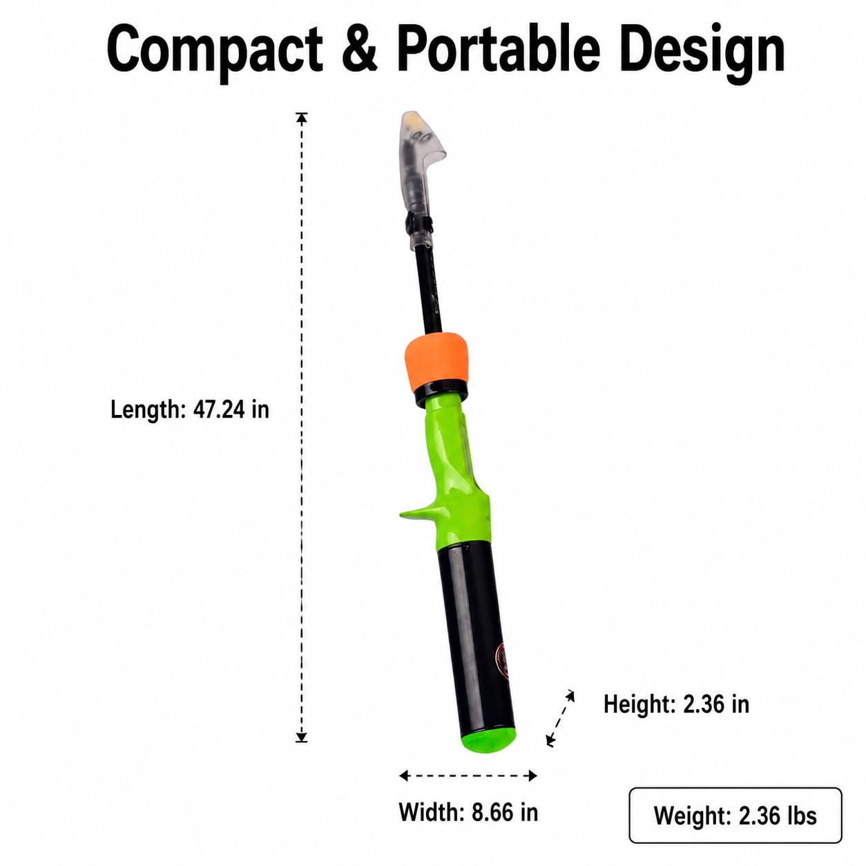 Set da Pesca per Bambini da Pesca e, Kit Completo per Principianti con Esche e Borsa per il Trasporto