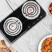 OVENTE Electric Countertop Double Burner, 1700W Cooktop with 6