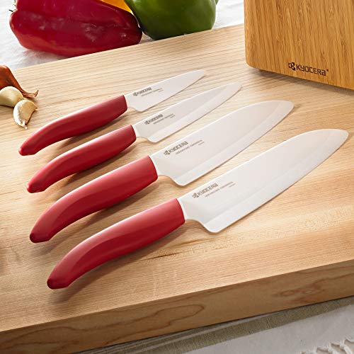 Kyocera Advanced Ceramic Revolution Series 3inch Paring Knife, Red