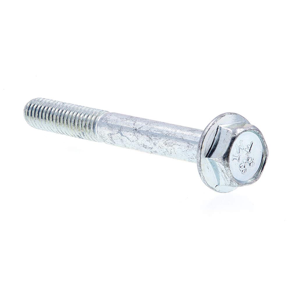 Perno de brida de acero galvanizado M6-1.0 x 50 mm para uniones mecánicas seguras