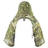 LytHarvest Sniper Ghillie Suit Foundation, Super Breathable Mesh Nylon, Lightweight Ghillie Viper Hood for Airsoft, Paintaball
