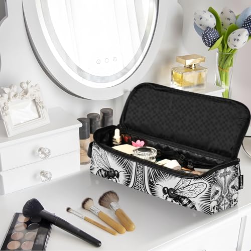 Bolsa de viaje para herramientas de cabello y tapete resistente al calor impermeable para planchas, rizadores y organizador portátil miniatura 7