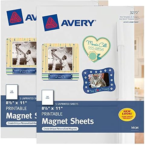 Avery Printable Magnet Sheets for Inkjet Printer Cover