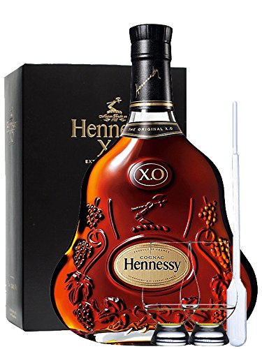 Hennessy XO Cognac Frankreich 0 7 Liter + 2 Glencairn Gläser und Einwegpipette