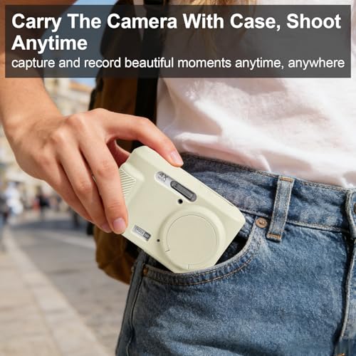 Funda de silicona para cámara Kodak PIXPRO FZ45 beige miniatura 6